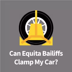 Equita bailiffs clamped car