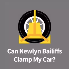 Newlyn clamped car