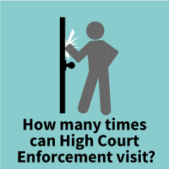 When can High Court Enforcement Group visit