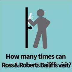 When can Ross and Roberts bailiffs visit